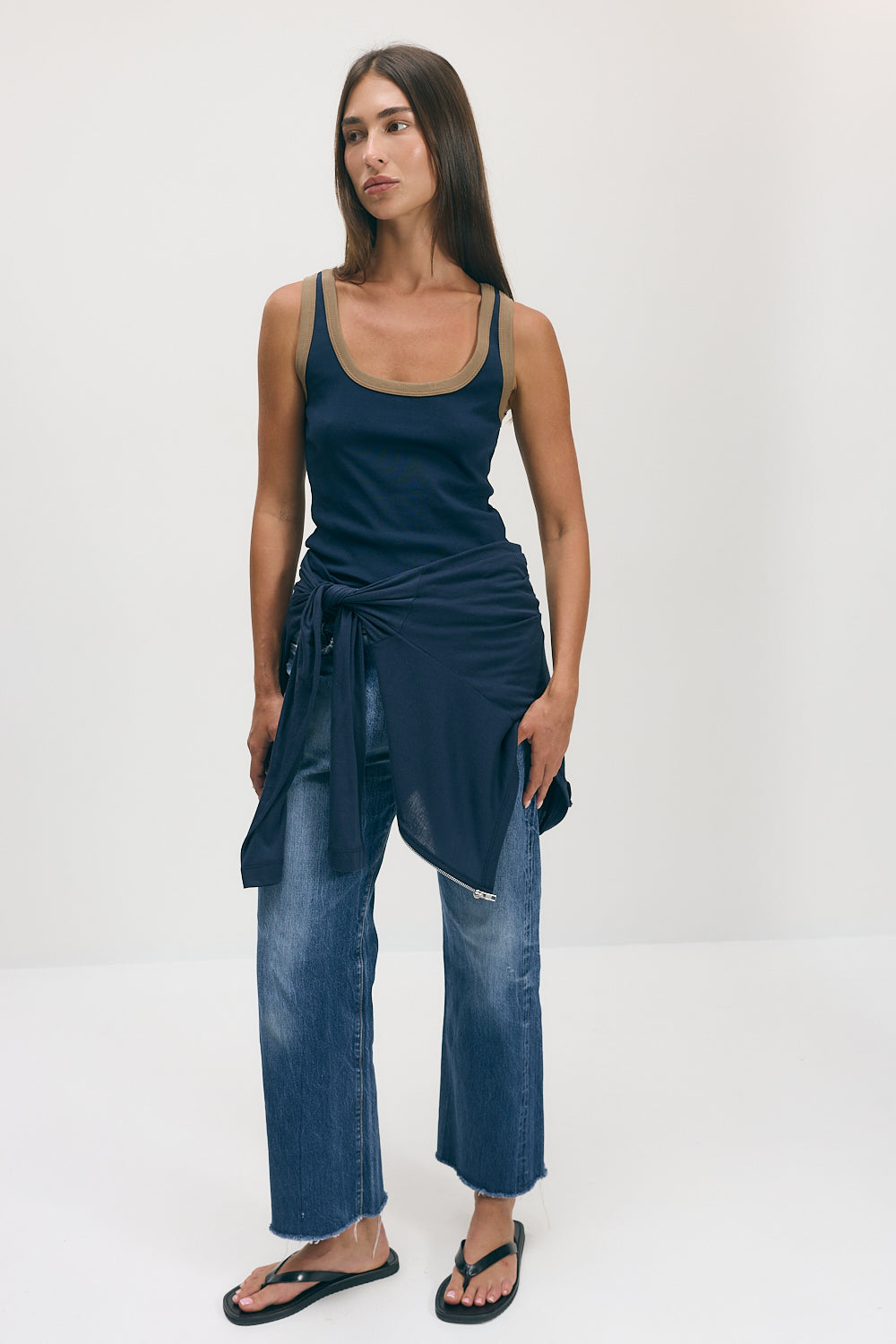 Luna thank top | Navy