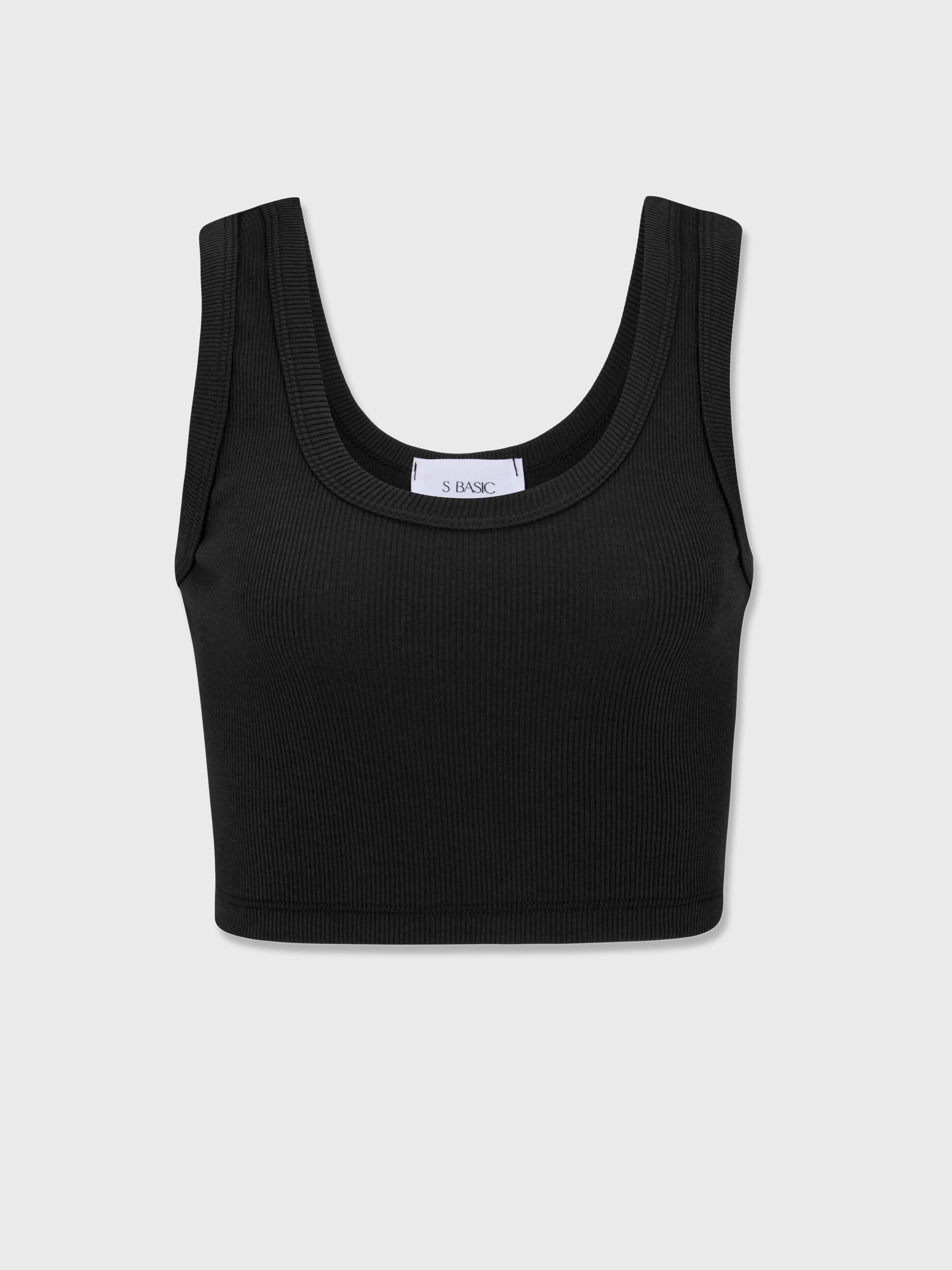 Drew cropped top | Black