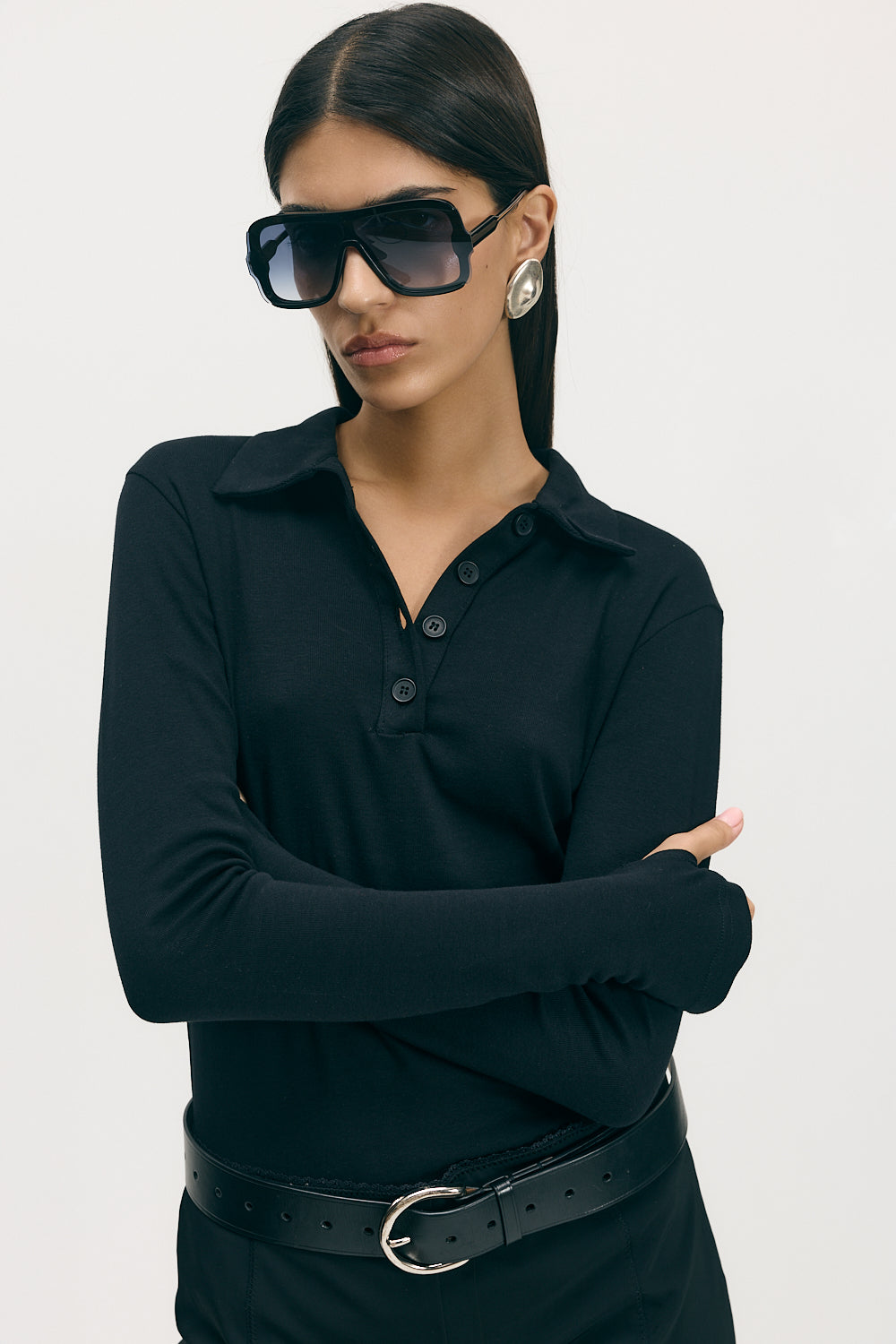 Elenn polo top | Cream