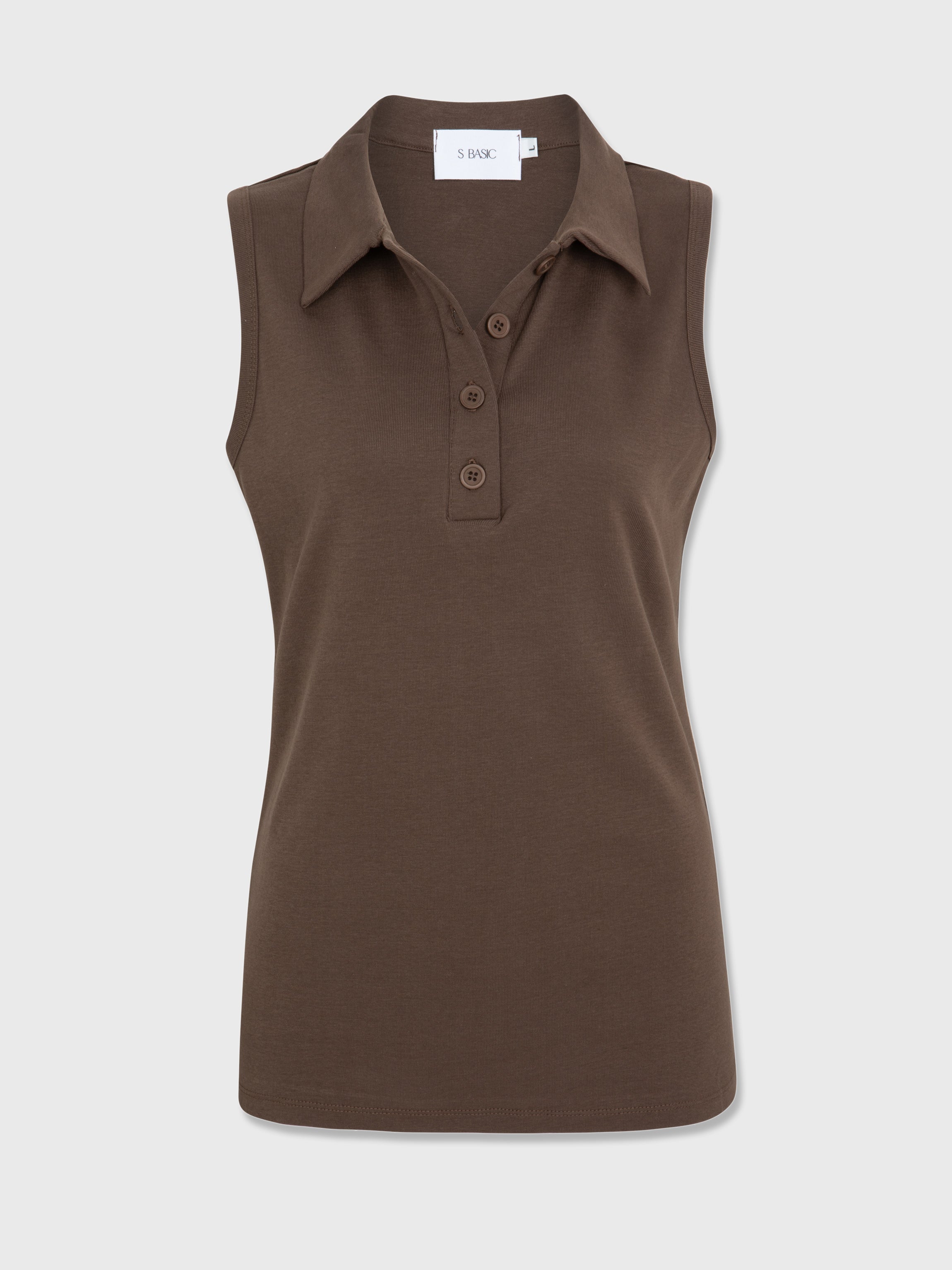 Loni polo top | Brown