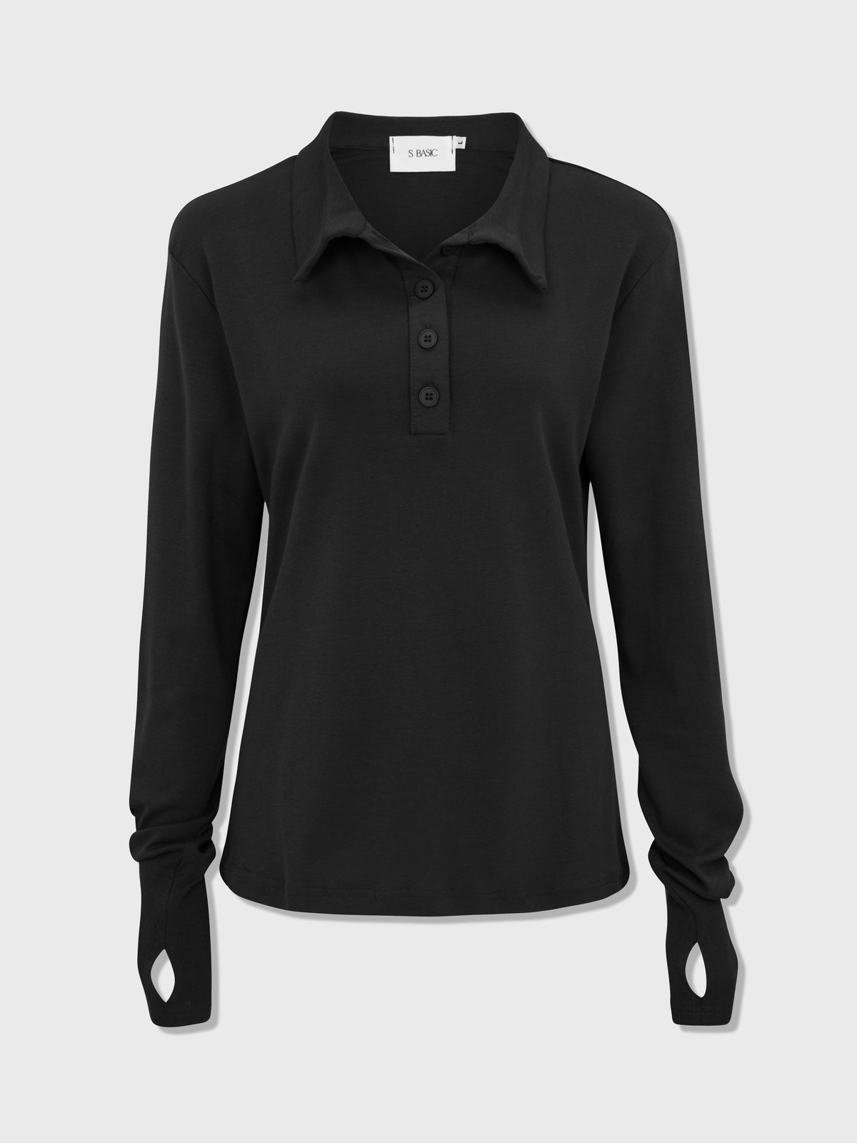 Elenn polo top | Black