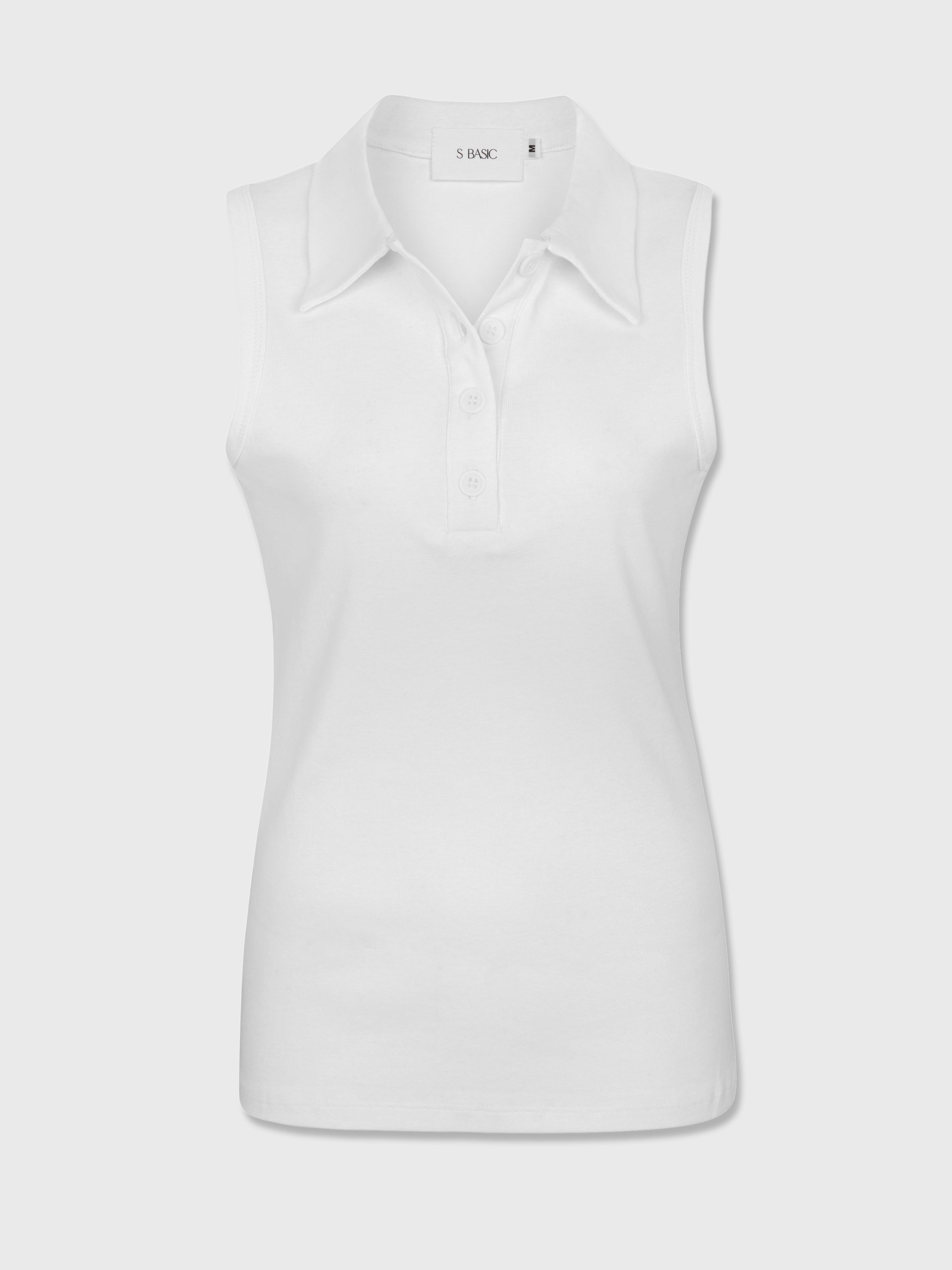 Loni polo top | White