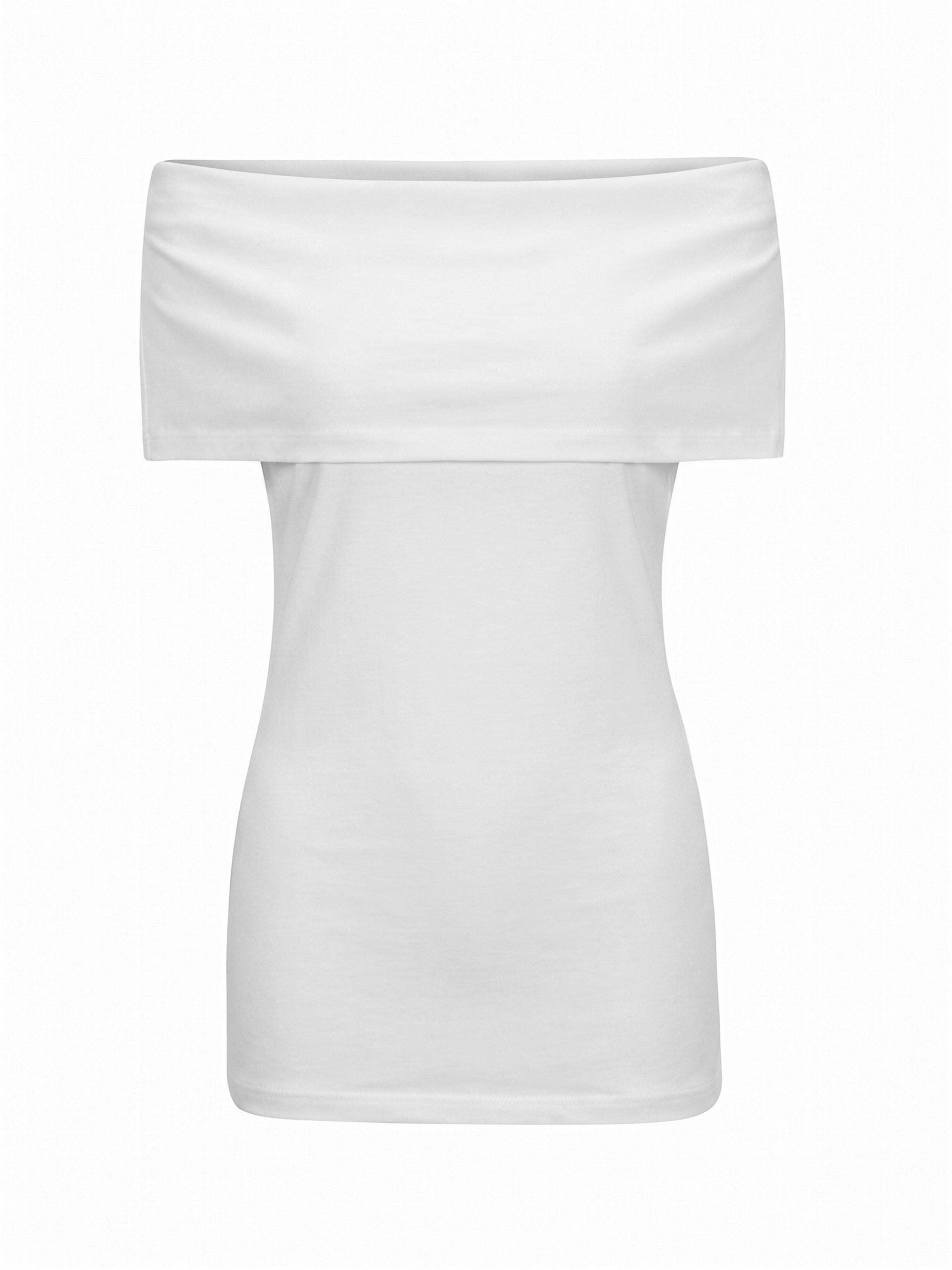 Celina Off-the-shoulder shirt made of cotton polyester fabric